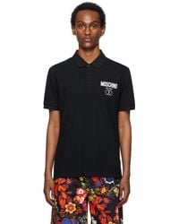Moschino - Black Double Smiley Polo - Lyst
