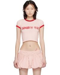 KENZO - Paris Words' Cropped T-Shirt - Lyst