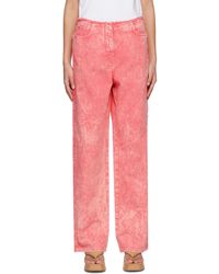 MSGM - Pink Faded Jeans - Lyst