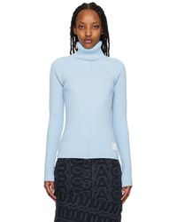 Marc Jacobs - Blue 'the Ribbed' Turtleneck - Lyst