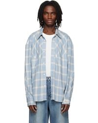 WOOYOUNGMI - Gradient Check Western Shirt - Lyst