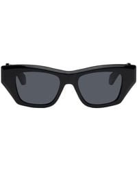 Alaïa - Black Rectangular Sunglasses - Lyst