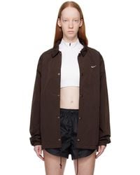 Nike - Brown Sportswear Authentics Jacket - Lyst