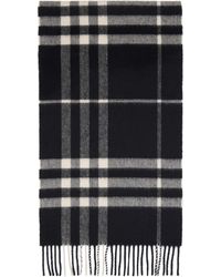 Burberry - Check Cashmere Scarf - Lyst