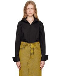 MM6 by Maison Martin Margiela - コットンポプリン 長袖シャツ - Lyst