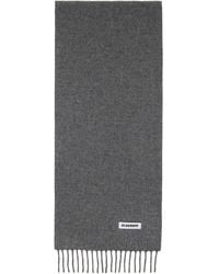 Jil Sander - Slim Wool Scarf - Lyst