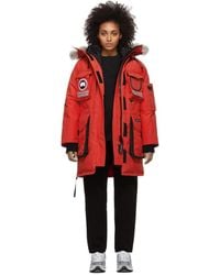 Canada Goose Red Down Snow Mantra Parka