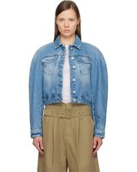Jacquemus - 'The Ovalo De-Nîmes' Denim Jacket - Lyst
