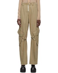 Acne Studios - Khaki Cargo Pocket Trousers - Lyst