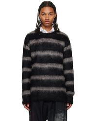 Yohji Yamamoto - Black Striped Sweater - Lyst