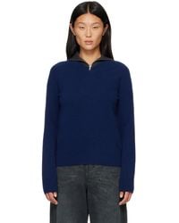 MM6 by Maison Margiela - Layered Neckline Pullover Sweater - Lyst