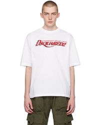 DSquared² - White Loose-fit T-shirt - Lyst