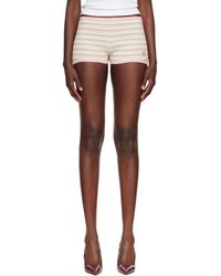 Amiri - Ma Striped Micro Shorts - Lyst