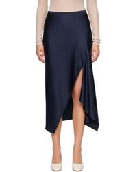 Helmut Lang - Silk Slip Midi Skirt - Lyst