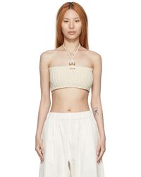 Quira - Camisole blanc cassé exclusive à ssense - Lyst