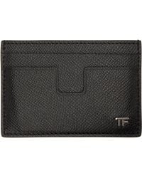 Tom Ford - ブラック Classic スモール グレインレザー カードケース - Lyst