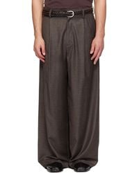 Ssstein - Wool Flannel Extra Wide Trousers - Lyst