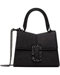 Marc Jacobs - Mini sac à main st. marc noir scintillant - Lyst