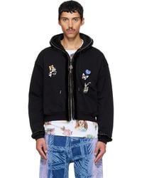 Chopova Lowena - Fuzzy Pearl Zip Hoodie - Lyst