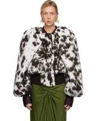 Dries Van Noten - Off- & Brushed Bomber Jacket - Lyst
