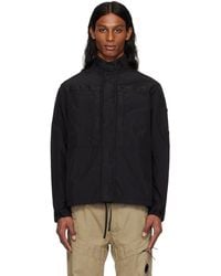 C.P. Company - ブラック Flatt Nylon Lens オーバーシャツ - Lyst