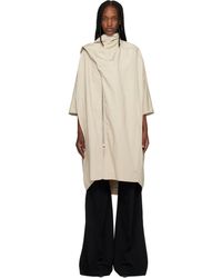 Rick Owens - Off- Temple Sail Biker Coat - Lyst