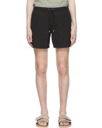 Aspesi Black Polyester Swim Shorts