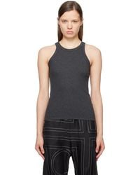TOTEME - Curved Rib Tank Top - Lyst