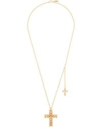Emanuele Bicocchi - Notre-Dame Cross & Side Cross Necklace - Lyst