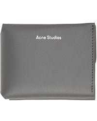 Acne Studios - Gray Folded Wallet - Lyst