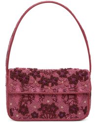 STAUD - Pink Tommy Beaded Bag - Lyst