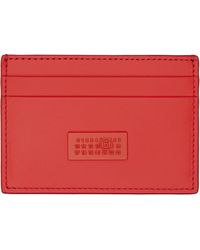 MM6 by Maison Margiela - Numeric Leather Card Holder - Lyst
