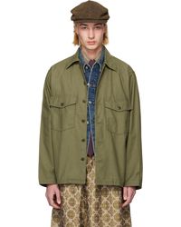 Needles - Khaki L/S Fatigue Shirt - Lyst