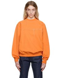 Jacquemus - Orange Le Raphia 'le Sweatshirt Fio' Sweatshirt - Lyst