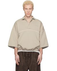 Fear Of God - Taupe Active Trace 3/4 Sleeve Modern Polo - Lyst