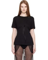 Simone Rocha - Gathered Bust Bow T-Shirt - Lyst
