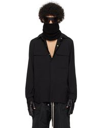 Rick Owens - Black Press-stud Shirt - Lyst