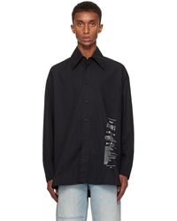 MM6 by Maison Martin Margiela - Cotton Poplin Shirt - Lyst