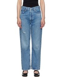 Agolde - 90's Mid Rise Straight Jeans - Lyst