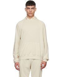 Les Tien Off-white Cotton Hoodie