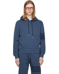 Thom Browne - Solid Loopback Overdyed 4-Bar Hoodie - Lyst