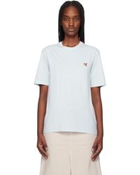 Maison Kitsuné - ブルー フォックスヘッド パッチ レギュラー Tシャツ - Lyst