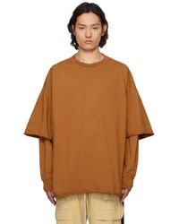 Rick Owens - オレンジ Hollywood Tommy Hustler Sweat Tシャツ - Lyst