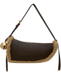 Burberry - Brown Small Shield Sling Bag - Lyst