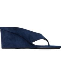 Alaïa - Cube Thong Mule Heeled Sandals - Lyst