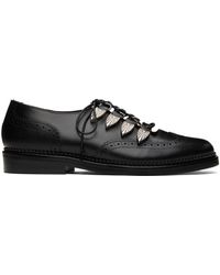 Toga Virilis - Chaussures oxford noires à découpe - Lyst