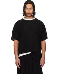 Yohji Yamamoto - Asymmetric Short Sleeve T-Shirt - Lyst