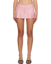 MISBHV - Mini-jupe de style uniforme scolaire rose - Lyst