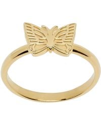 Needles - Gold Papillon Ring - Lyst