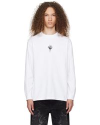 Han Kjobenhavn - T-shirt à manches longues blanc à images de rose - Lyst